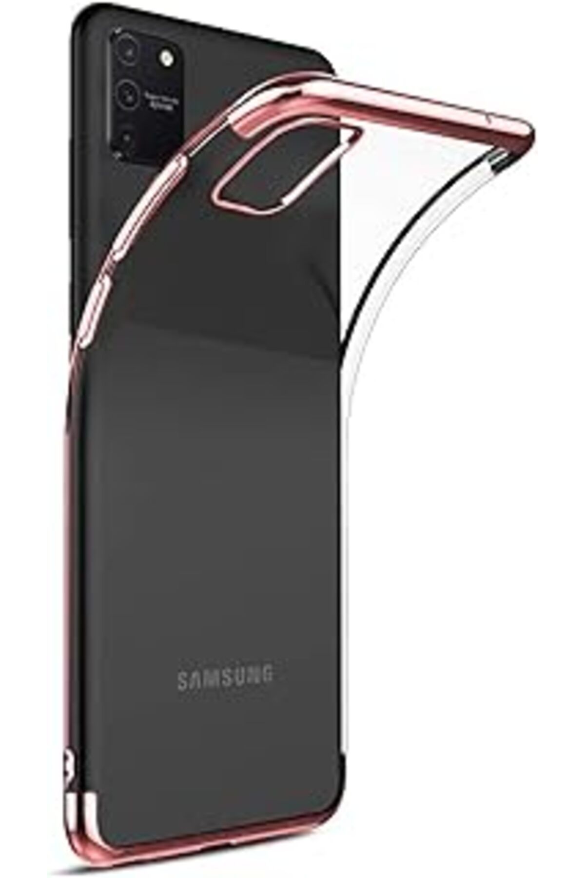 MAGNESİA Caseup Galaxy A91 Uyumlu Kılıf, Caseup Laser Glow Rose