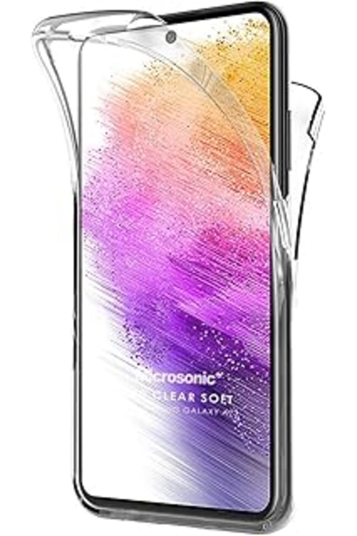 EDALKILIÇ Galaxy A73 5G Için Kılıf 6 Tarafı Tam Full Koruma 360 Clear Soft Şeffaf [Galaxy