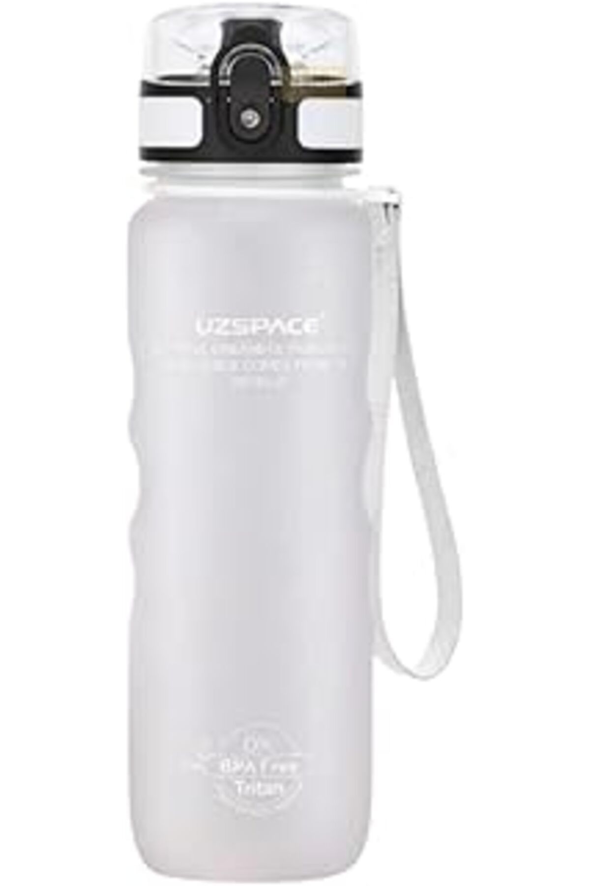 feifei Uzspace 500Ml Tutma Destekli Soft-Touch Tritan Su Matarası (Beyaz)