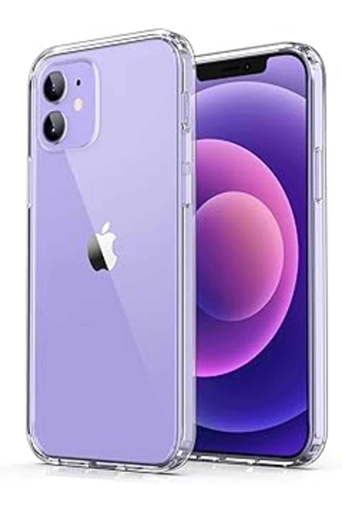 feifei Eloen Şeffaf Kılıf Iphone 12/12 Pro Ile Uyumlu, Şeffaf Kılıf 12/12 Pro (6.1'') Şeffaf Silikon Kılıf