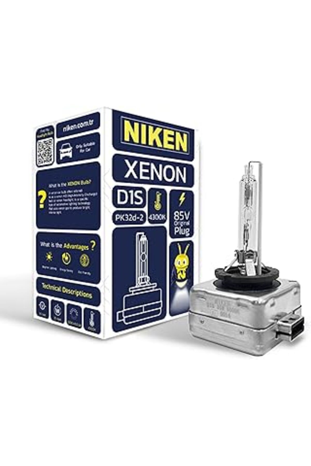 NZM TİCARET N D1S Xenon 4300K Gün Işığı Beyaz Renk 85V 35W Pk32D-2