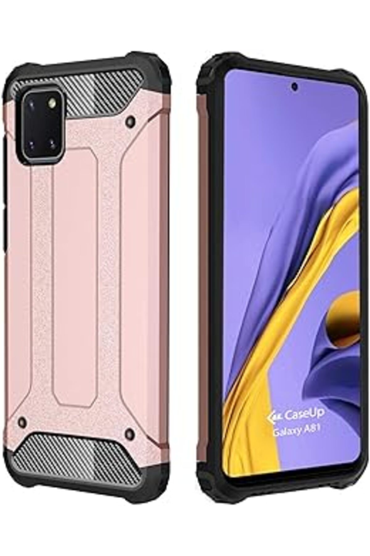 Ceet Markets Caseup Galaxy A81 Uyumlu Kılıf, Caseup Tank Rose