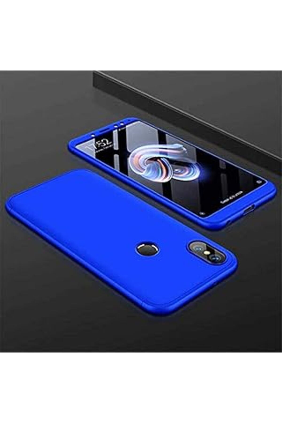 nerede bulurum Mi Redmi Note 6 Ile Uyumlu Pro Kılıf Double Dip Ays 3In1 Sert Rubber Kapak Mavi