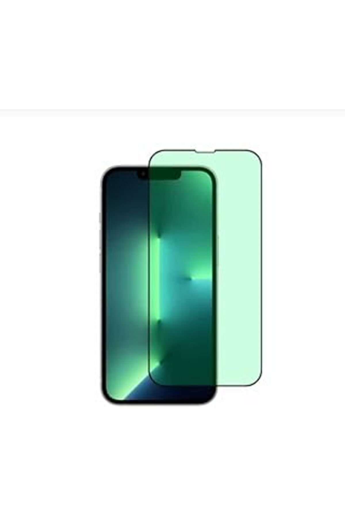 NZM TİCARET Heartz Iphone 13 Pro Max Green Ray Kırılmaz Ekran Koruyucu Miyop Karşıtı Ekran Filmi Göz Korumalı T