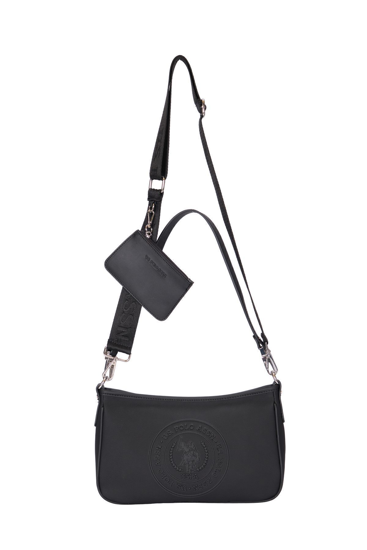 کیف شانه زنانه مشکی Us24738 U.S. Polo Assn.