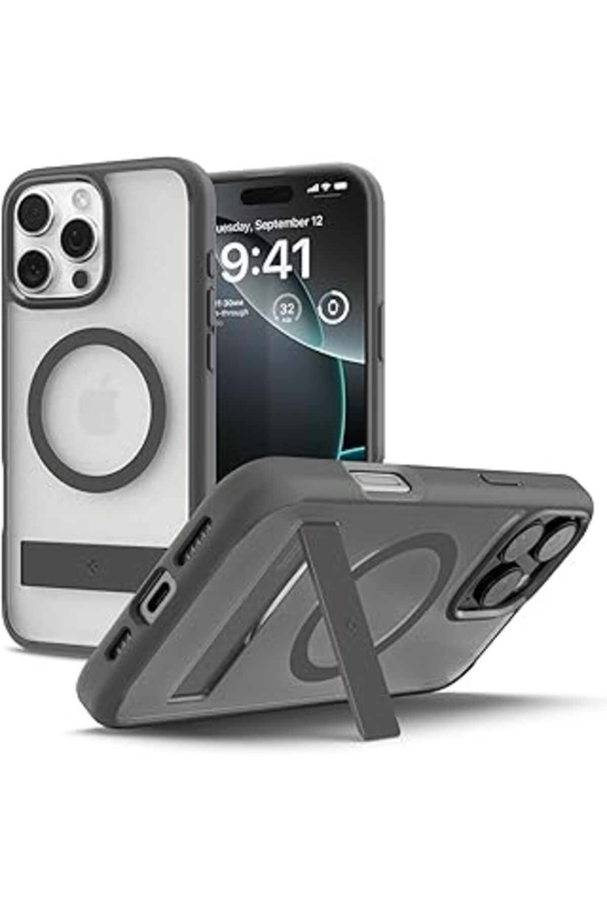 YTT Marketing Iphone 16 Pro Kılıf Ultra Hybrid S Magfit Magsafe Özellikli Frost Gray - Acs08380