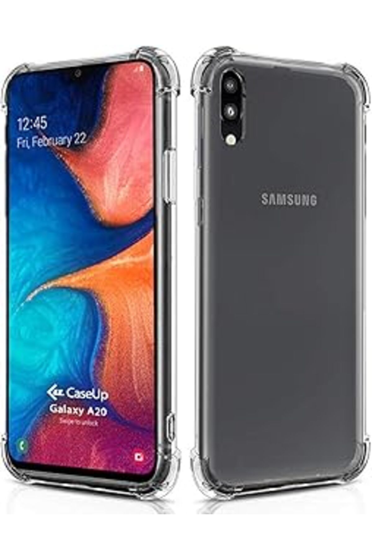 feifei Caseup Galaxy A20 Caseup Titan Crystal Şeffaf Uyumlu Kılıf