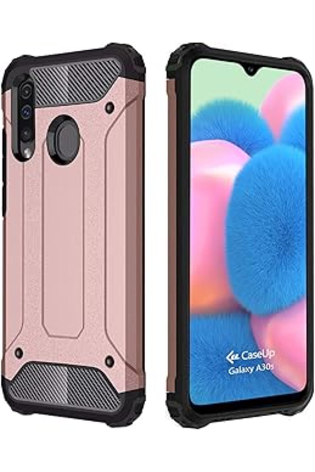 Take and Happy Caseup Galaxy A30S Uyumlu Kılıf, Caseup Tank Rose