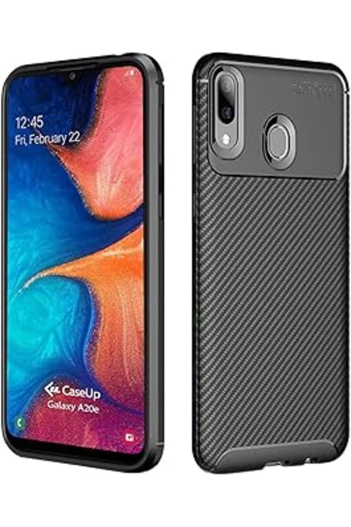 nerede bulurum Caseup Galaxy A20E Uyumlu Kılıf, Caseup Fiber Design Siyah