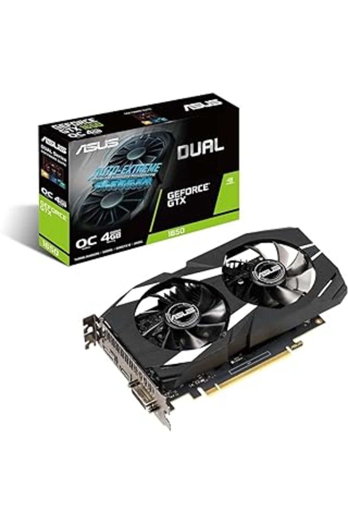 NZM TİCARET Geforce Gtx 1650 Dual-Gtx1650-O4Gd6-P-Evo 4 Gb Gddr6 Oc Dvi Hdmi Dp Ekran Kartı