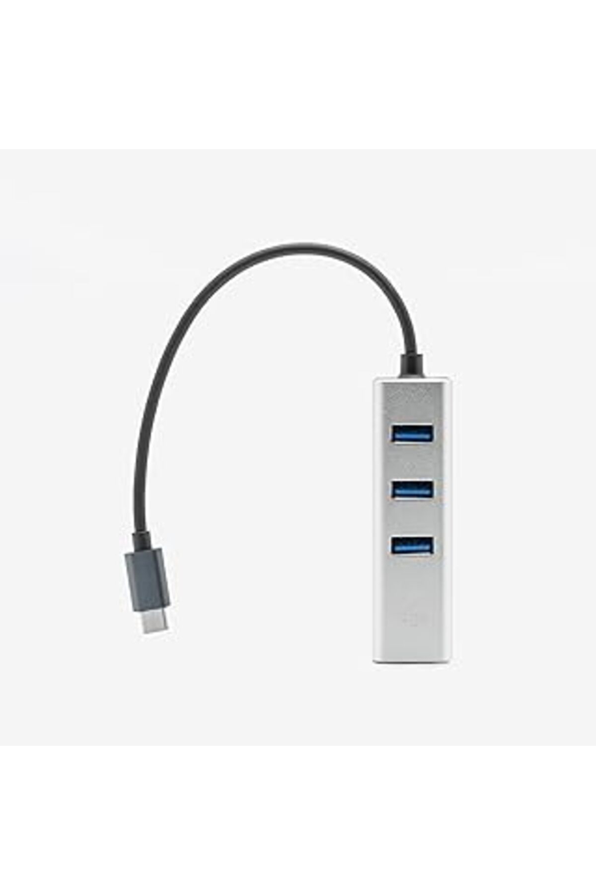 nerede bulurum Fiigo Type-C To Lan Ve 3X Usb Alüminyum Adaptör Gümüş