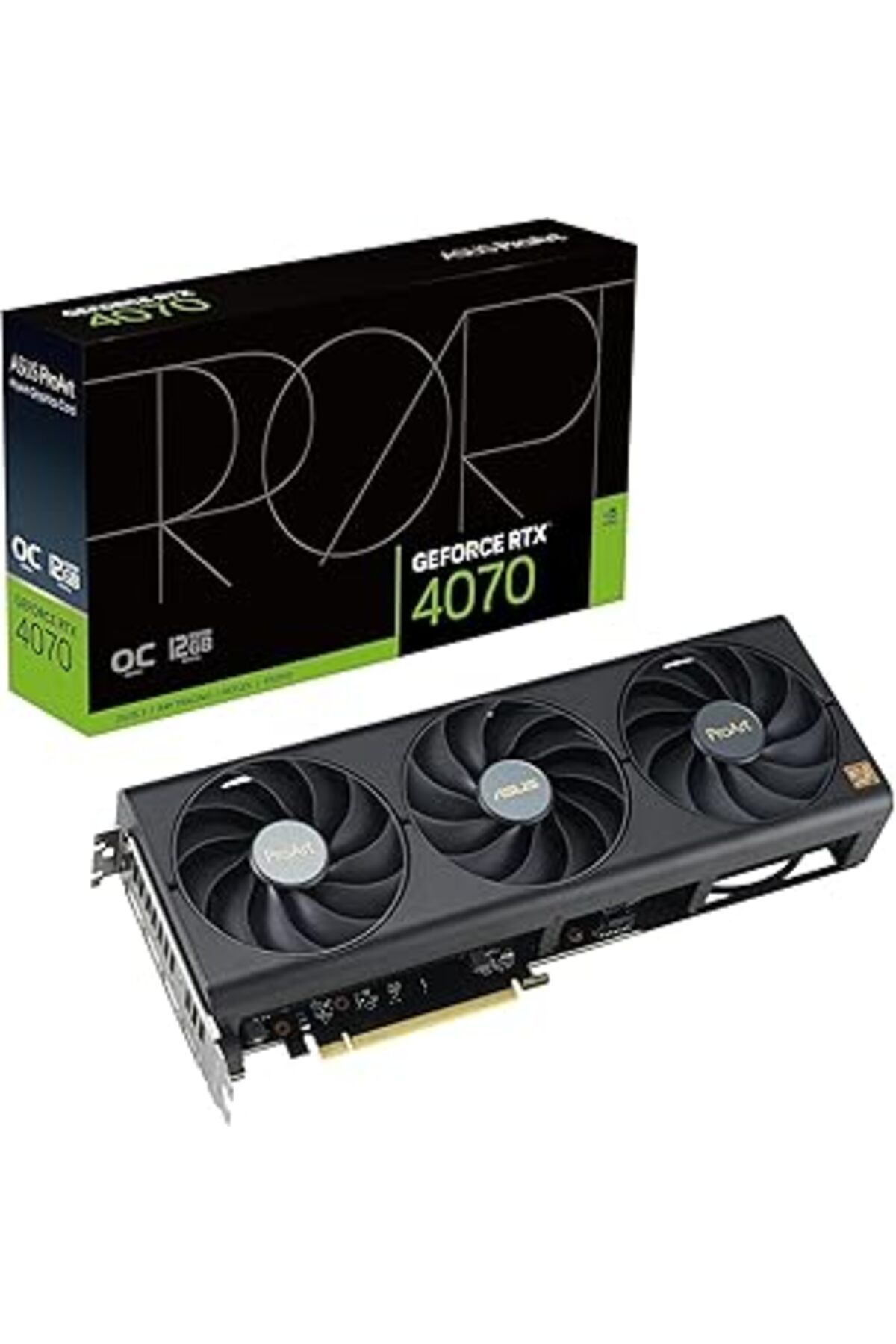 NZM TİCARET Geforce Rtx 4070 Proart-Rtx4070-O12G 12Gb Gddr6X 192Bit 2565Mhz Oc Oc 3Xdp Dlss3 Ekran Kartı