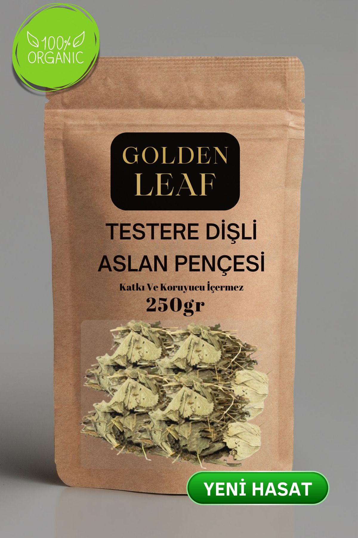 golden leaf Yeni Mahsül Organik Testere Dişli Aslan Pençesi otu 250gr