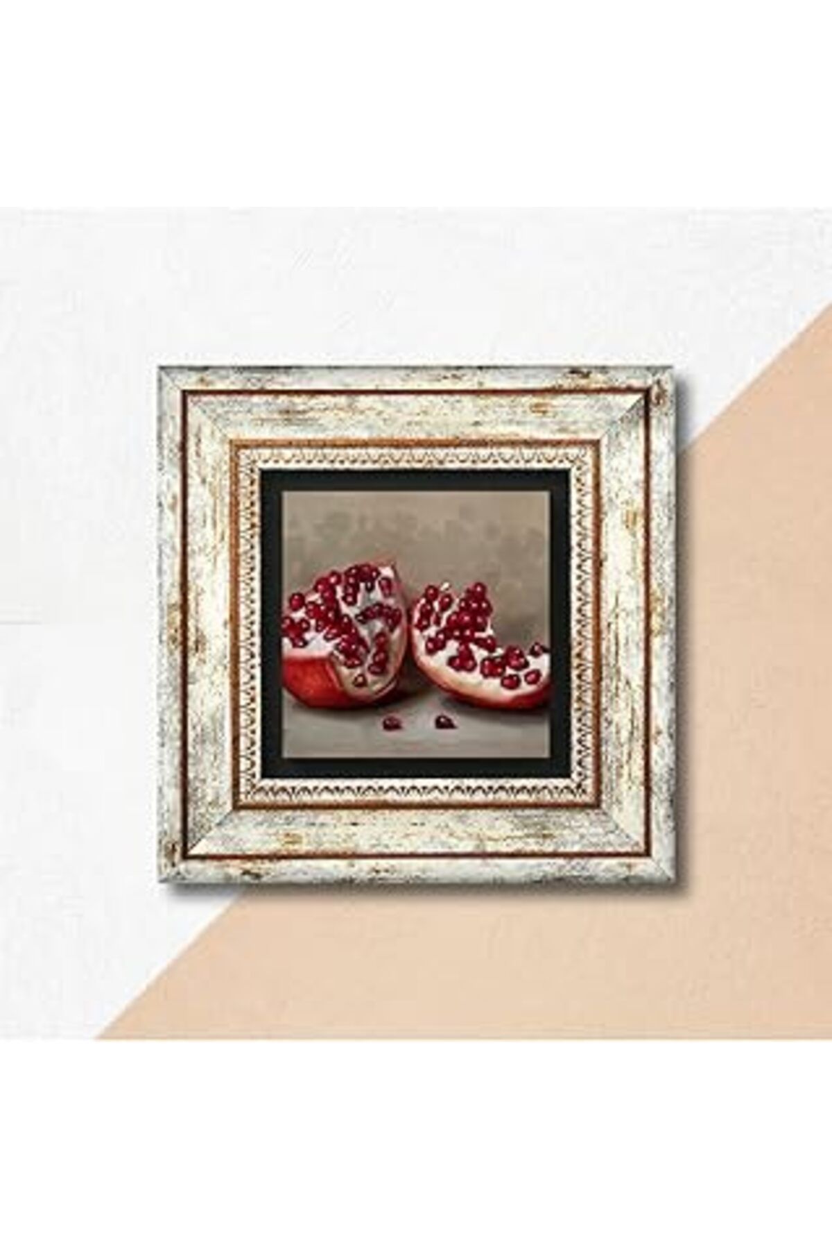 EDALKILIÇ Pione Nar Taş Duvar Tablosu Çerçeveli Duvar Dekoru Wall Art K1-04