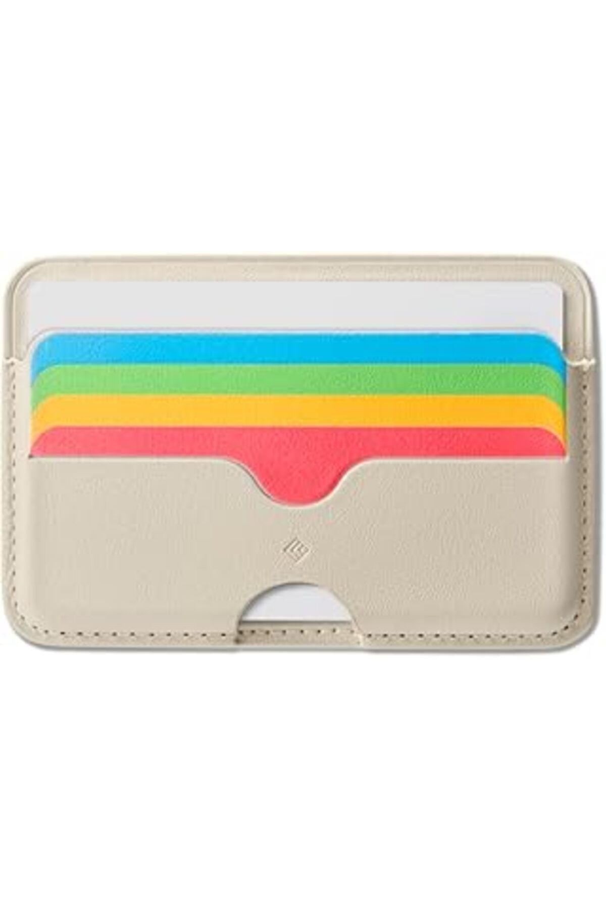 ALKAP Caseology Iphone Için Magsafe Özellikli 3 Kartlı Manyk Cüzdan Folder Pop Rainbow - Afa072