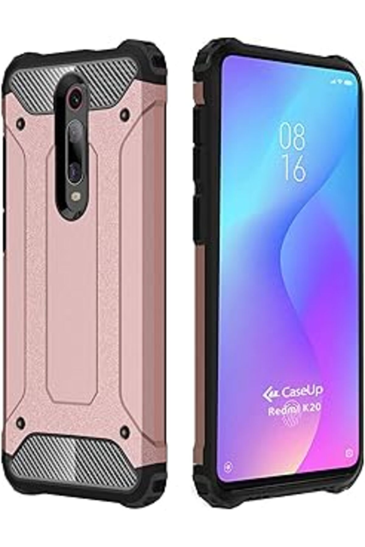 feifei Caseup Mi Redmi K20 Uyumlu Kılıf, Caseup Tank Rose