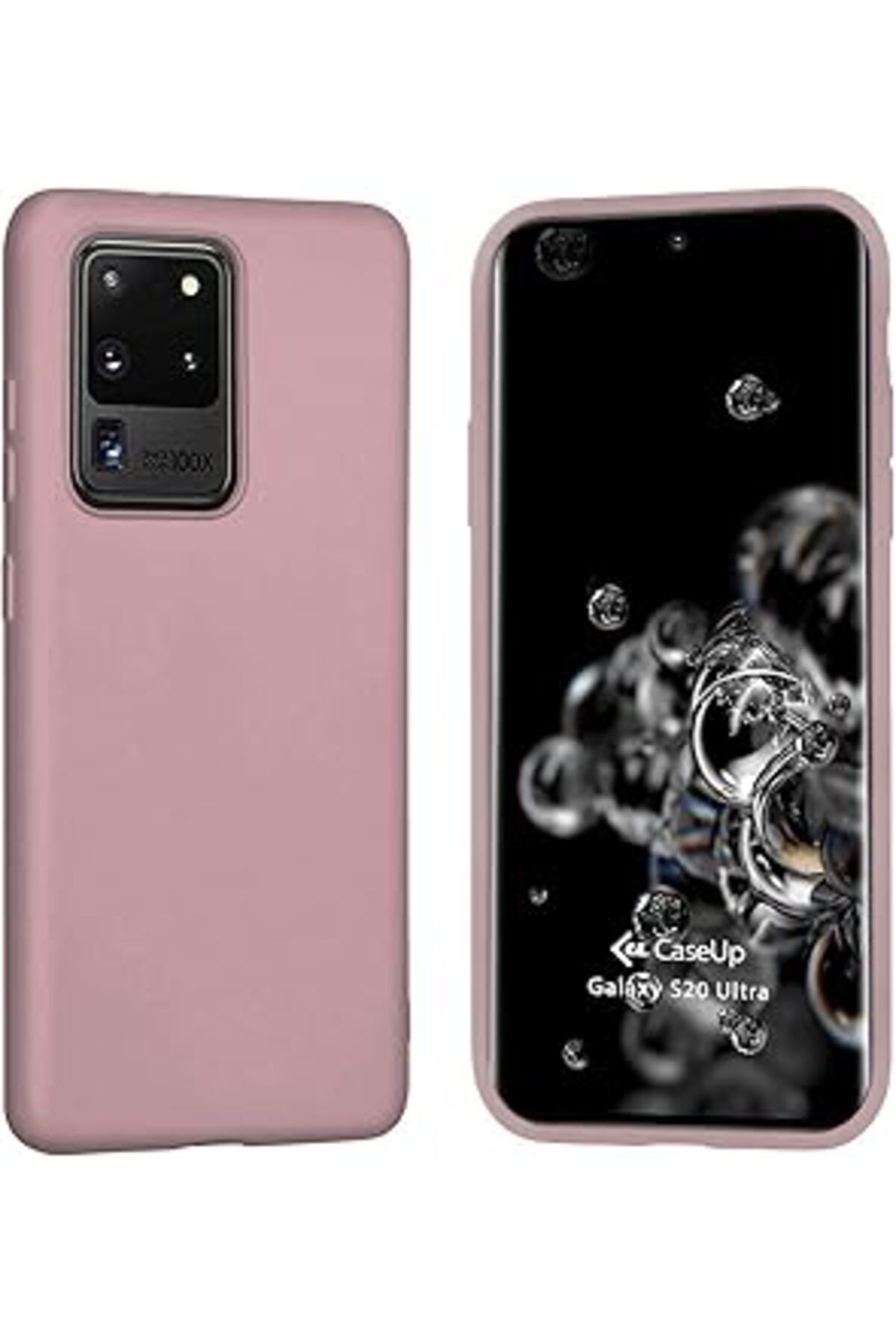 NZM TİCARET Caseup Galaxy S20 Ultra Uyumlu Kılıf, Caseup Matte Surface Rose