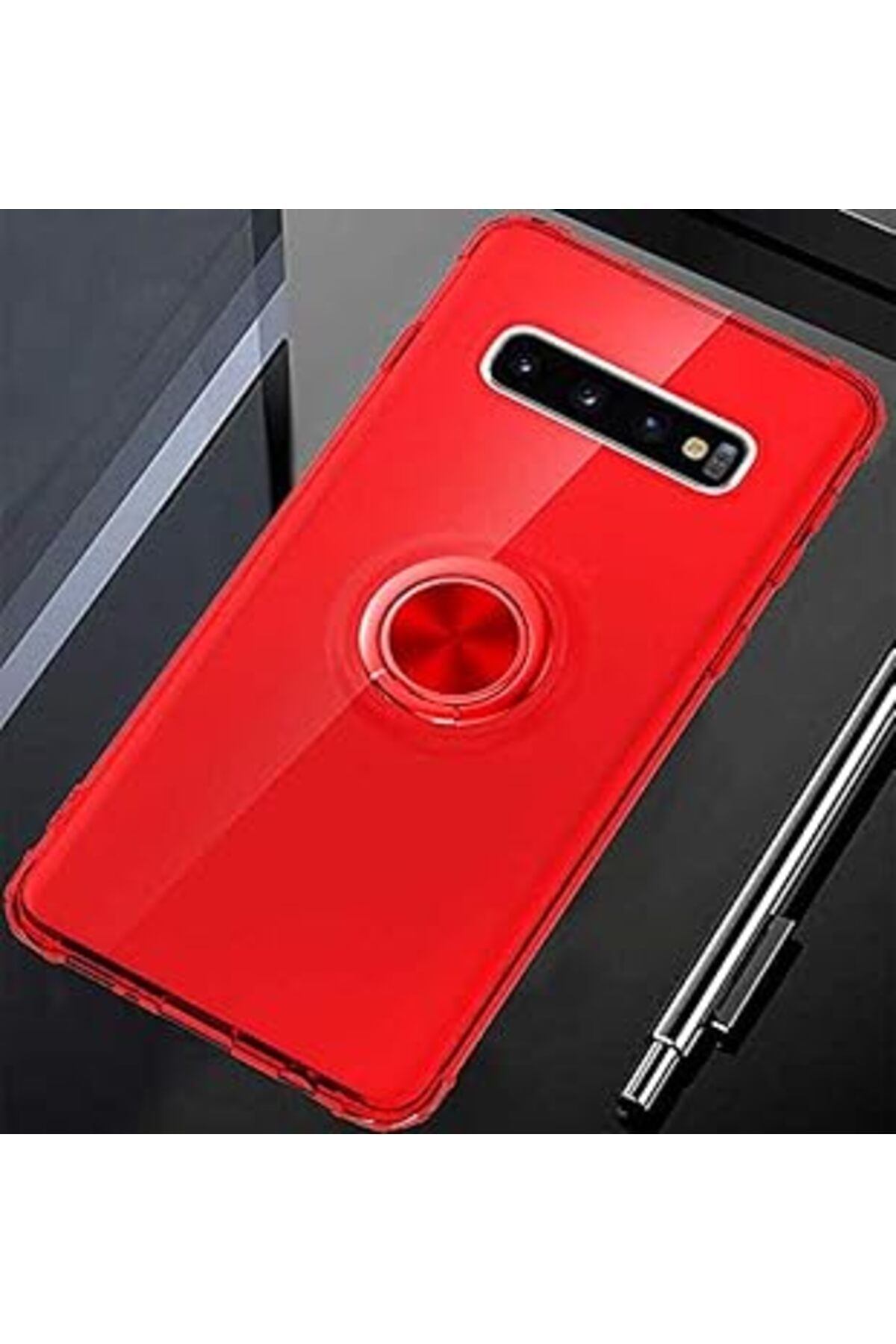 nerede bulurum Galaxy S10 Ile Uyumlu Kılıf Mill Silikon Kırmızı