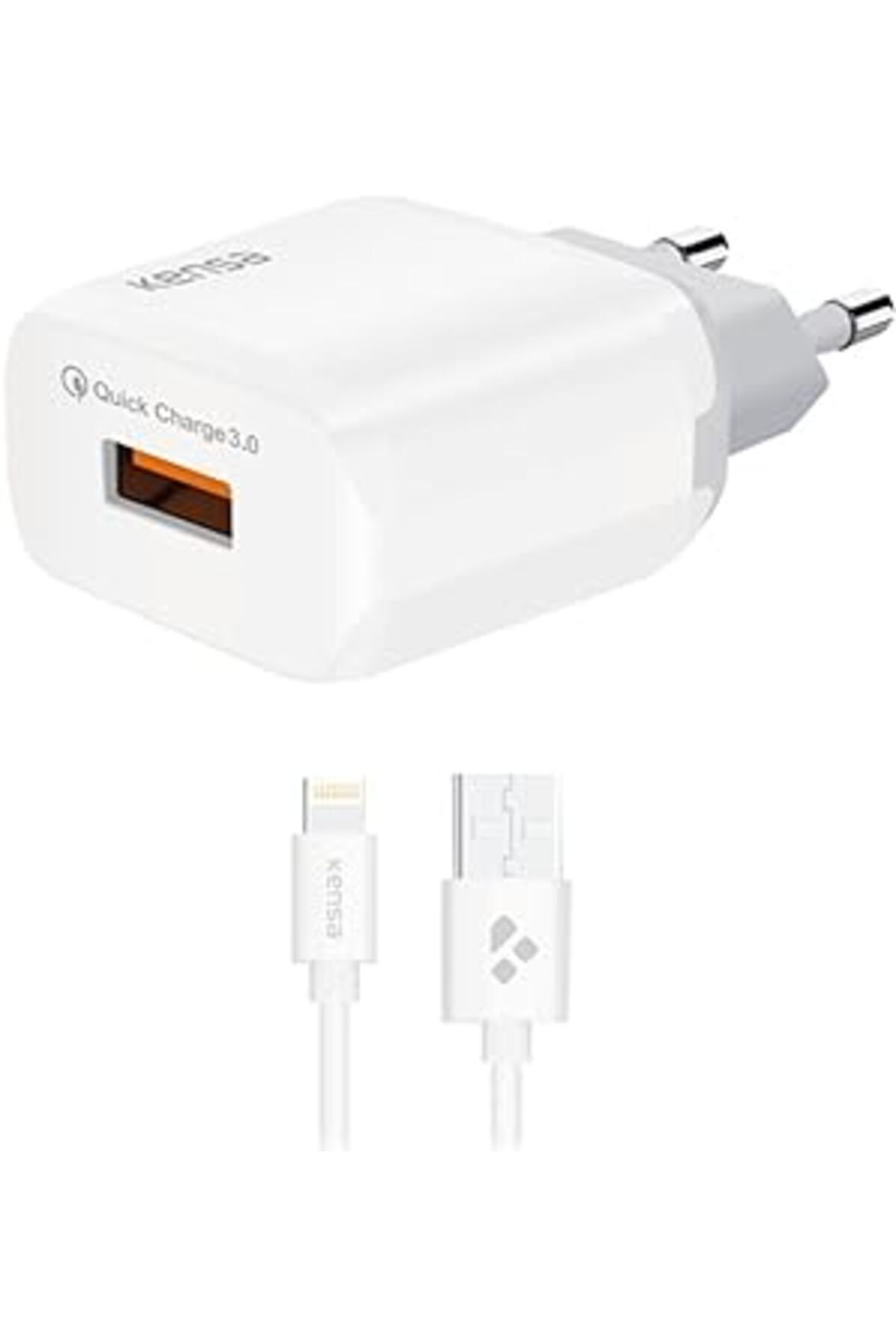 NZM TİCARET Vgosite Lightning Usb Girişli 3.0 Hızlı Şarj Aleti, Yüksek Hızda Şarj Eder. Güvenli Şarj Için Akım