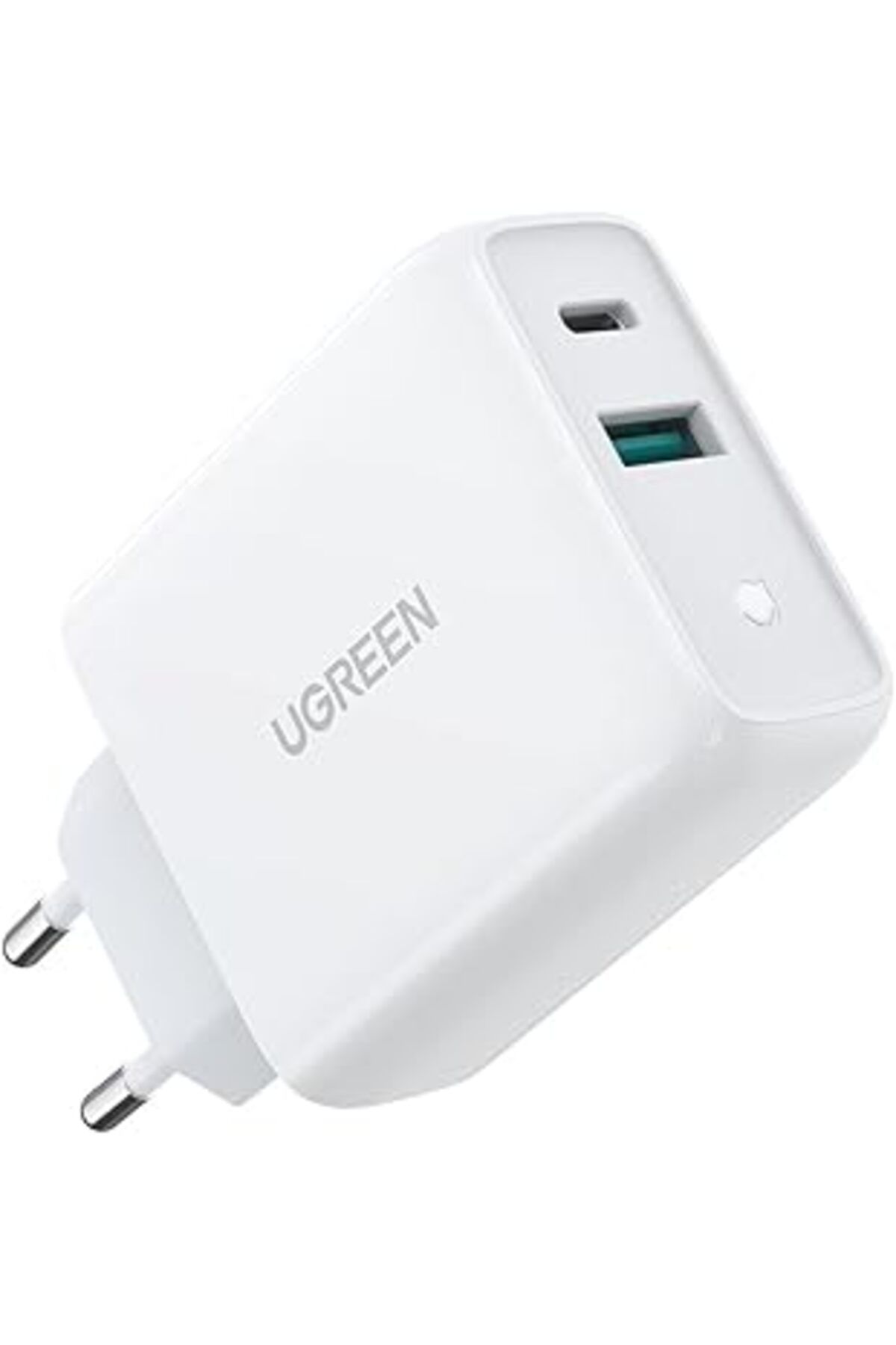 NZM TİCARET Ugreen 38W Çift Portlu Usb-A Ve Type-C Pd Qc Hızlı Şarj Cihazı Beyaz