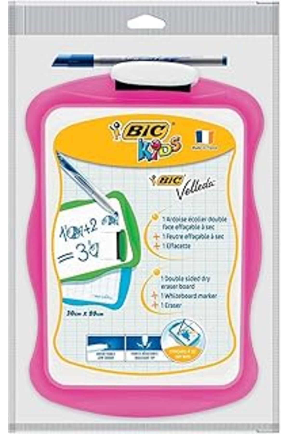 ShopZum Bic 30X20 Cm Mini Beyaz Yazı Tahtası + Tahta Kalemi + Silgi