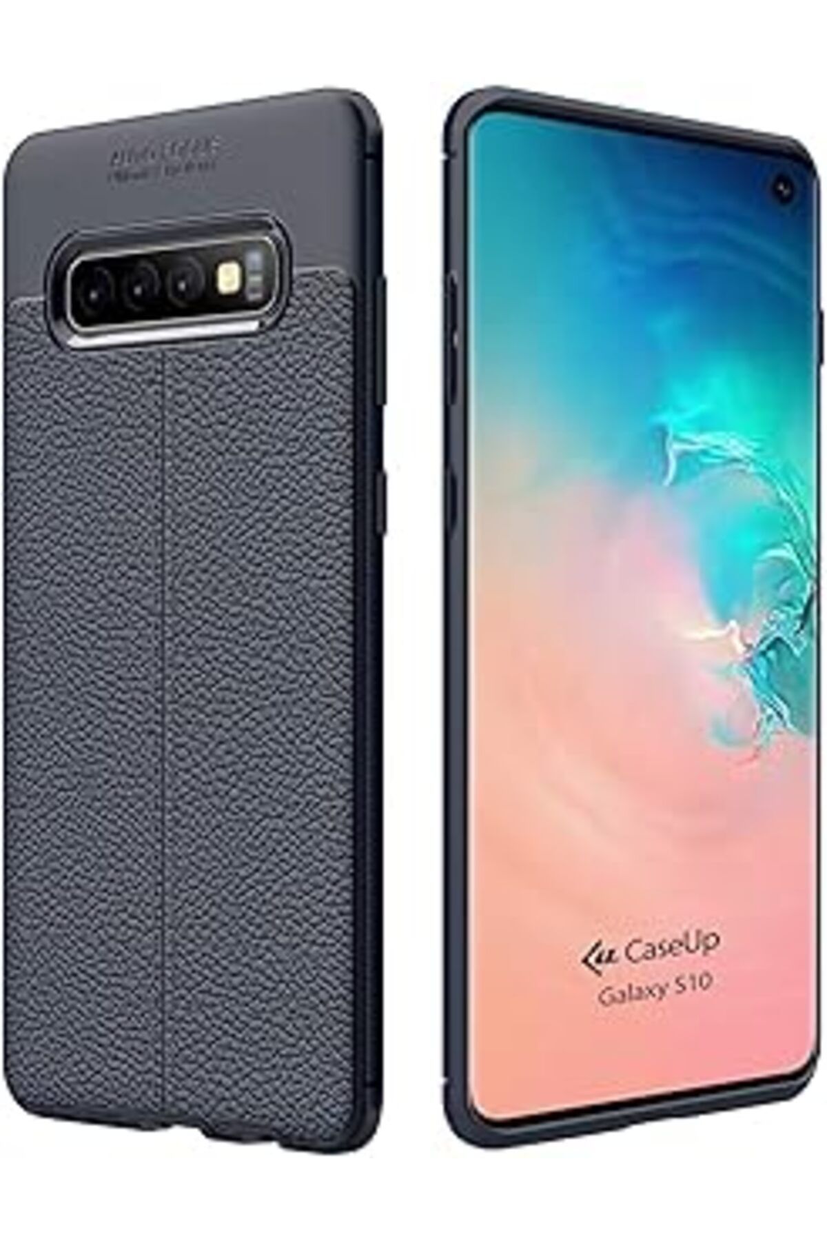 feifei Caseup Galaxy S10 Uyumlu Kılıf, Caseup Niss Silikon Lacivert