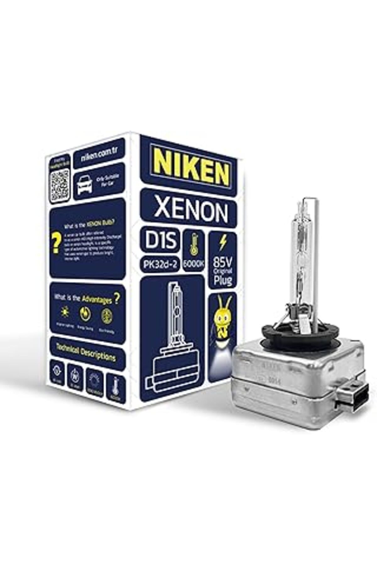 NZM TİCARET N D1S Xenon 6000K Tam Beyaz Renk 85V 35W Pk32D-2 6000K