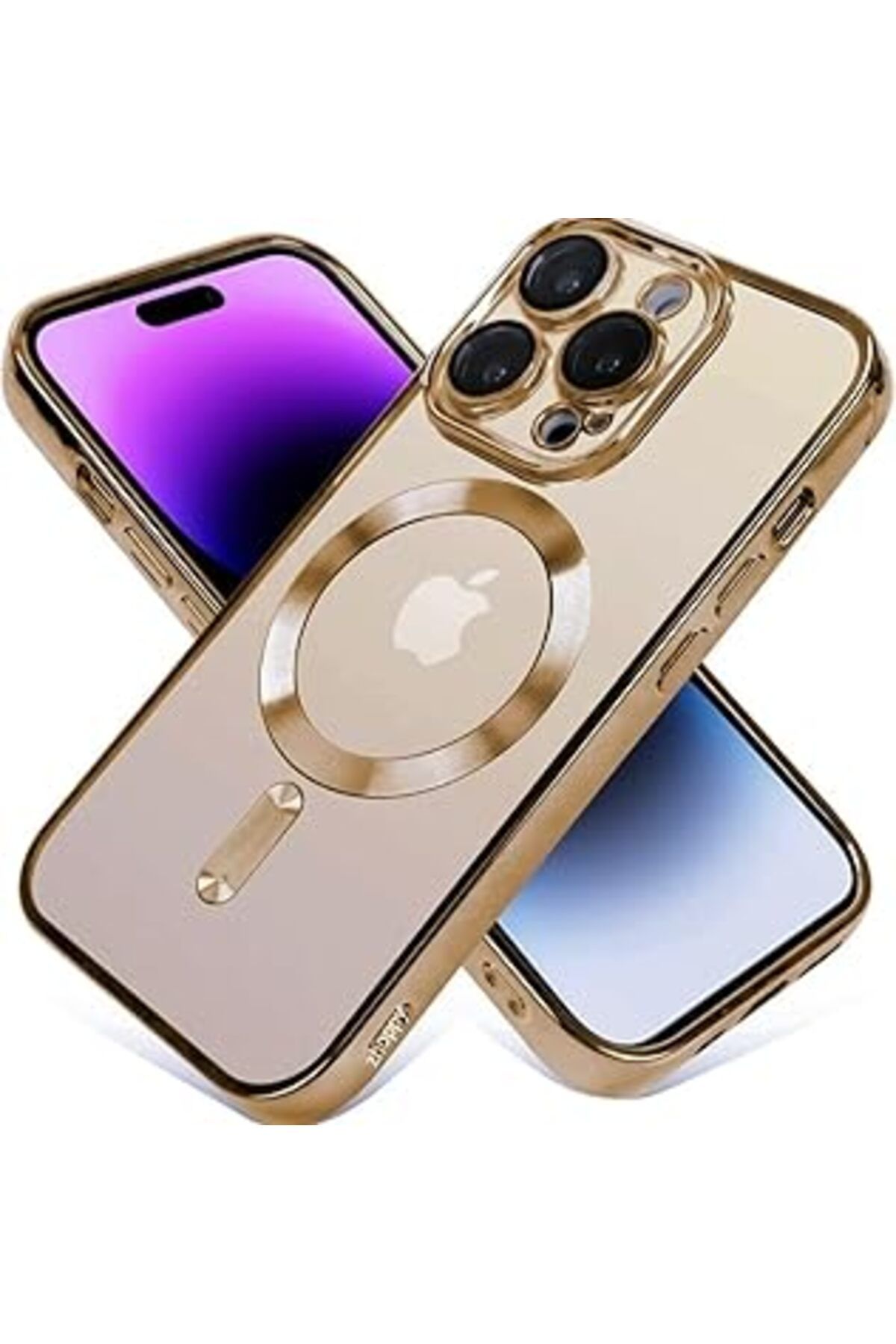 NZM TİCARET Teknosepetim Iphone 16 Pro / 16 Pro Max Çöl Titanyum Kamera Korumalı Kılıf Manyetik Şarj Özellikli