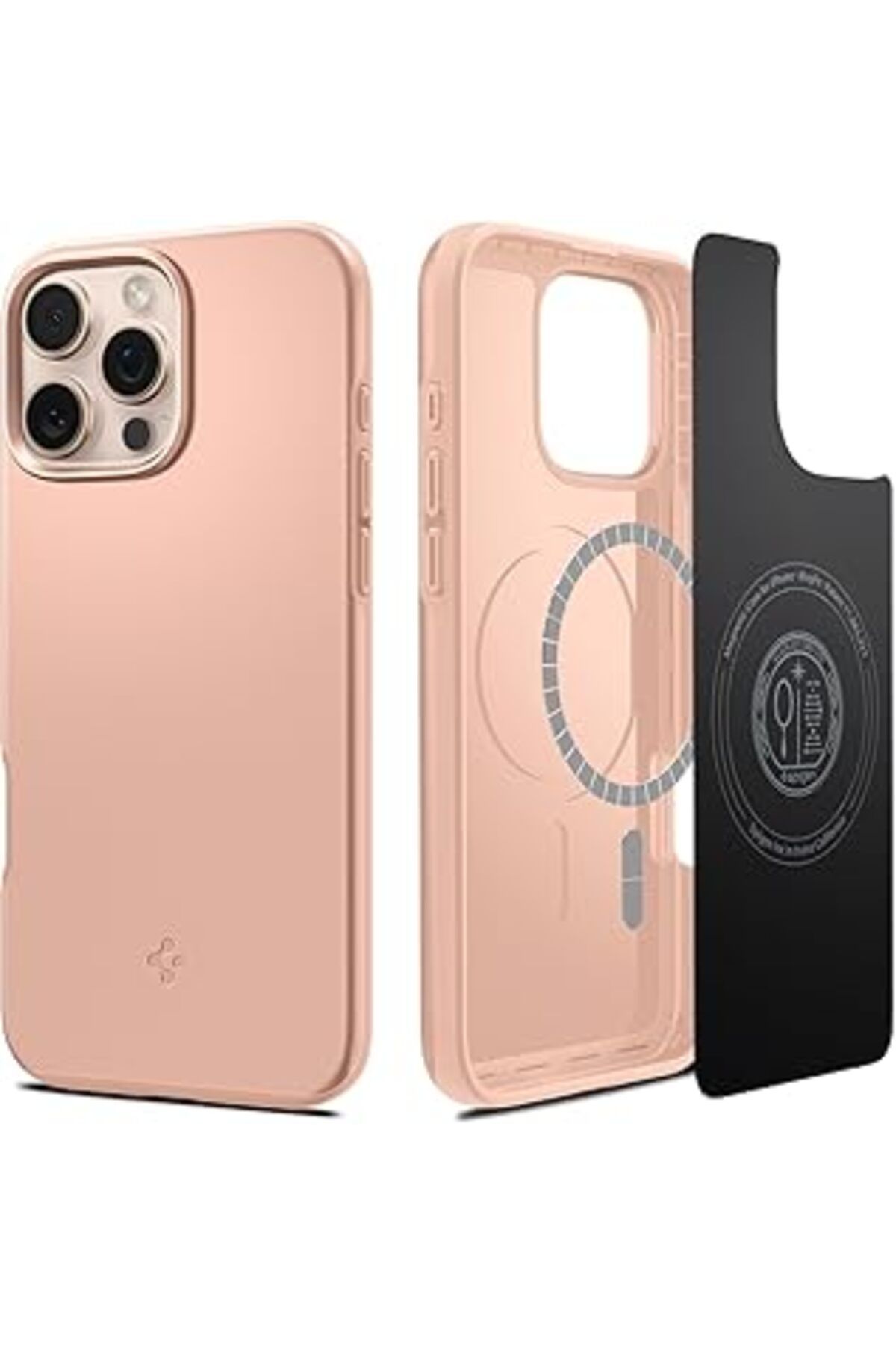 NZM TİCARET Spigen Iphone 16 Pro Max Kılıf Thin Fit Magfit Magsafe Özellikli Rose Titanium - Acs08686