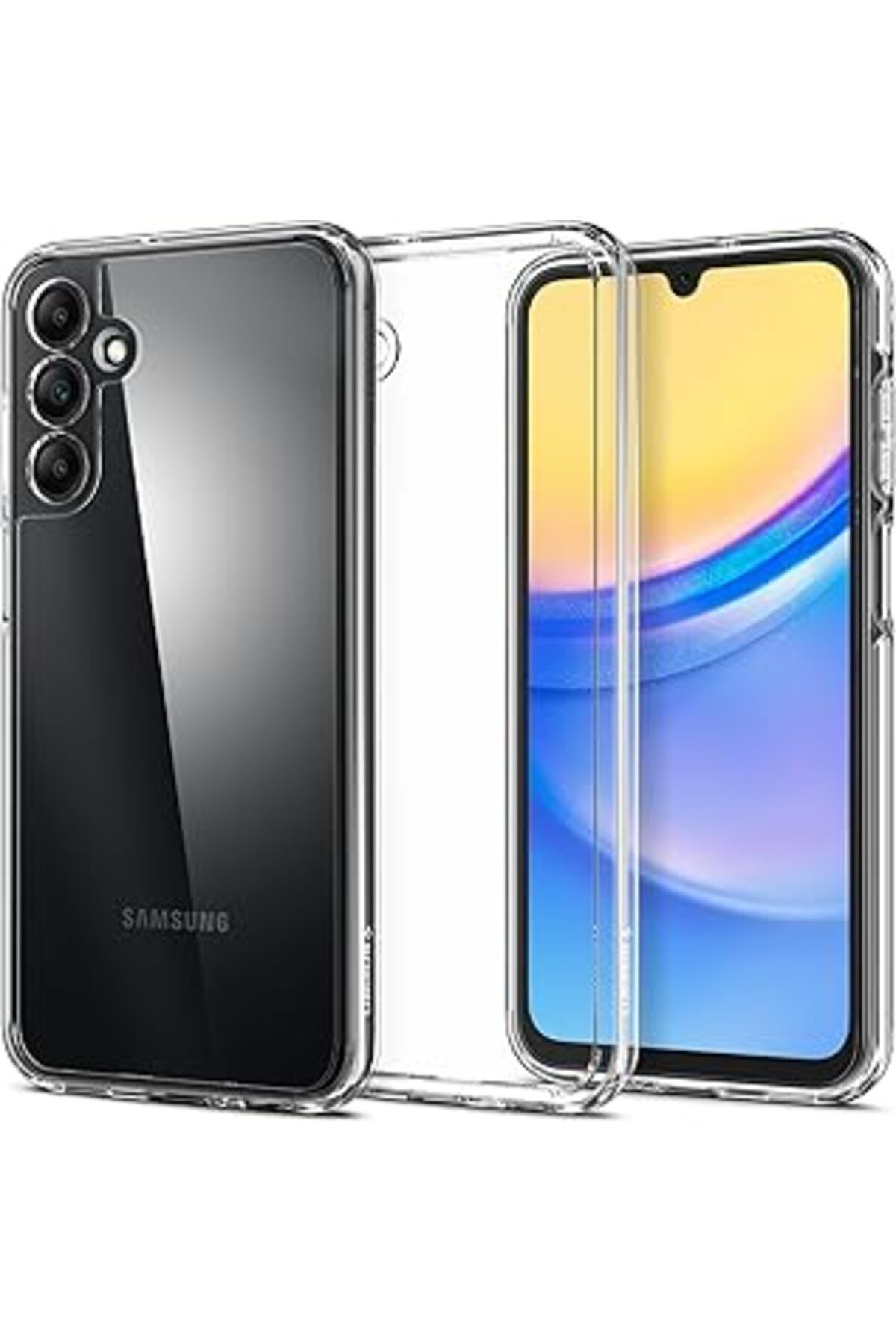 NZM TİCARET Spigen Galaxy A15 Kılıf Ultra Hybrid Crystal Clear - Acs07241