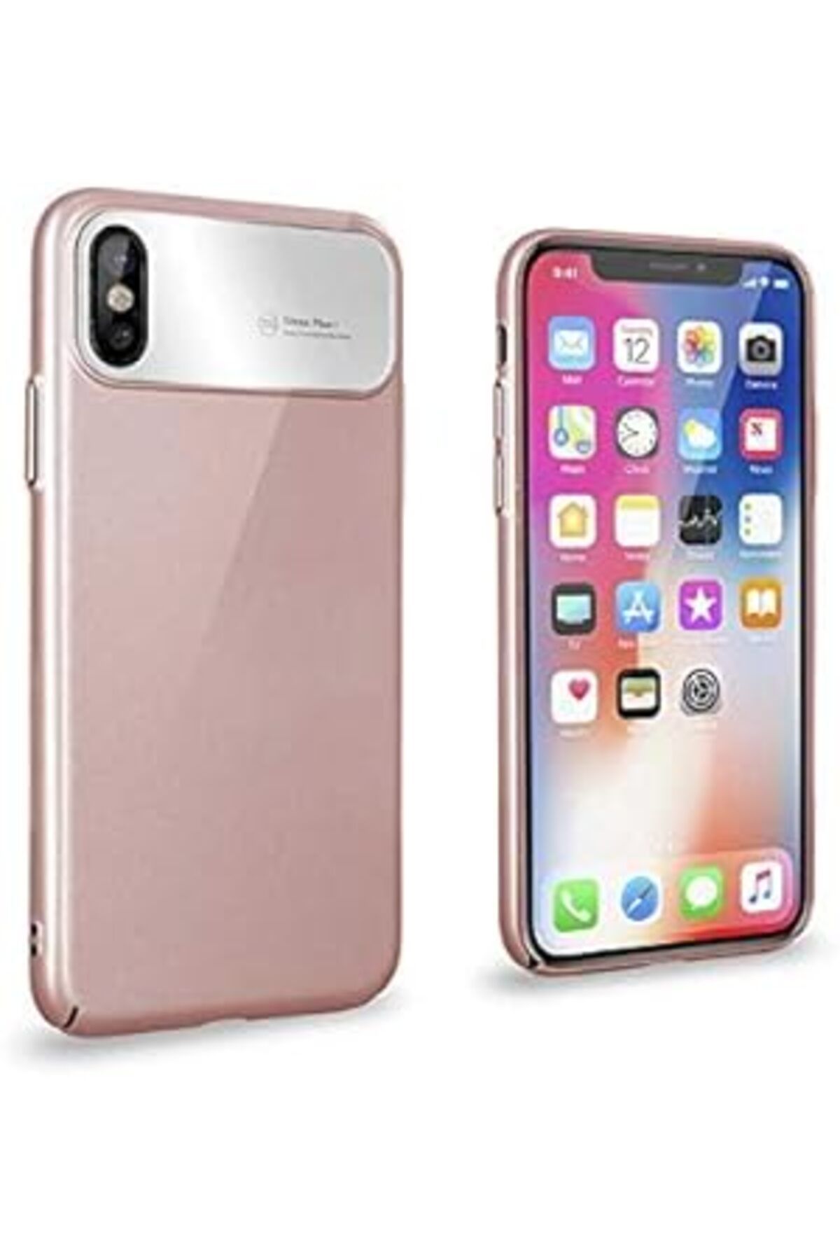 Epatim Roar 8692 Iphone X Ile Uyumlu Kılıf, Ultra-Air Hard Case, Rose