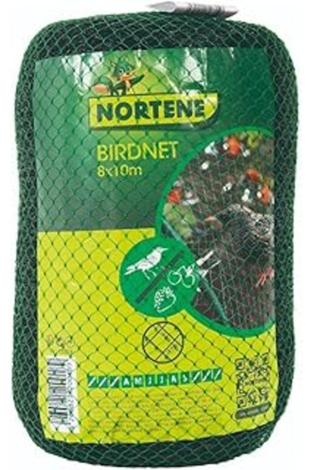 NZM TİCARET Nortene Intermas 120018 Birdnet Uv Filtreli Kuştan Koruma Ağı Paketli (Pp), 8X10 M 18X18 Mm