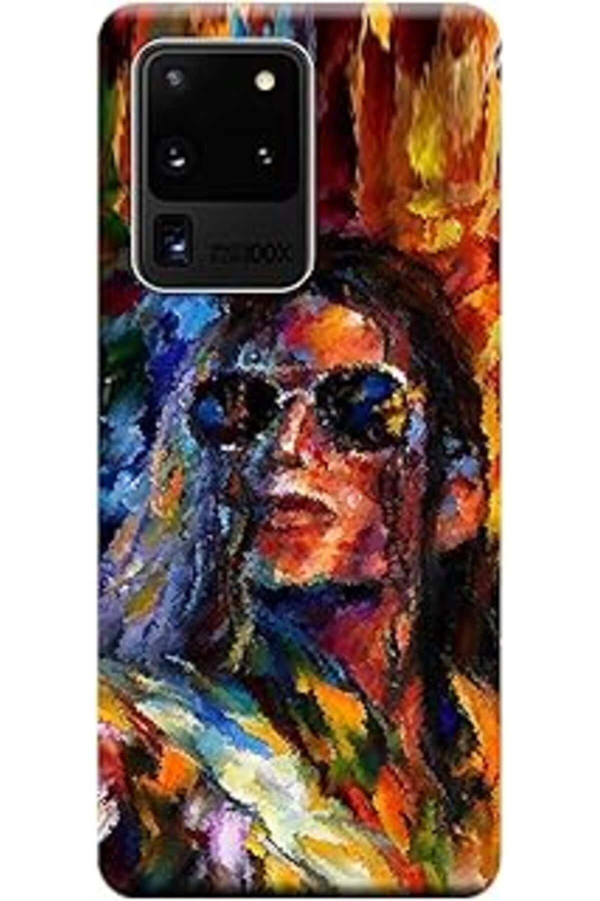 robotrend Galaxy S20 Ultra Kılıf (Sm-G988B) Baskılı Silikon Michael Jackson Stk:616