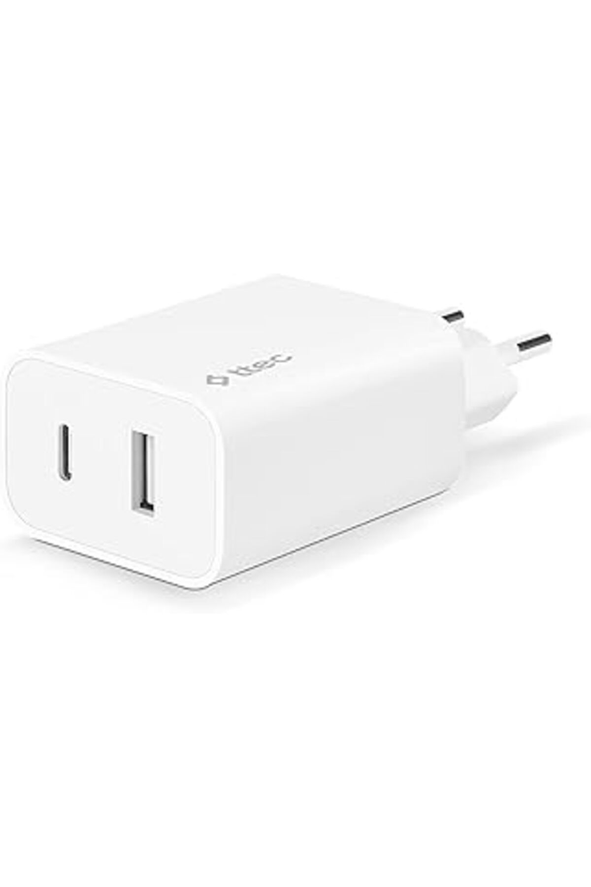 NZM TİCARET Smartcharger Duo Usb-C Ve Usb-A 2.4 A Seyahat Şarj Aleti, Beyaz