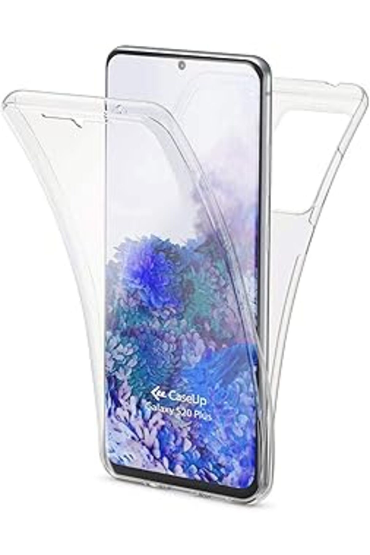 MAGNESİA Caseup Galaxy S20 Plus Uyumlu Kılıf, Caseup 360 Çift Taraflı Silikon Şeffaf