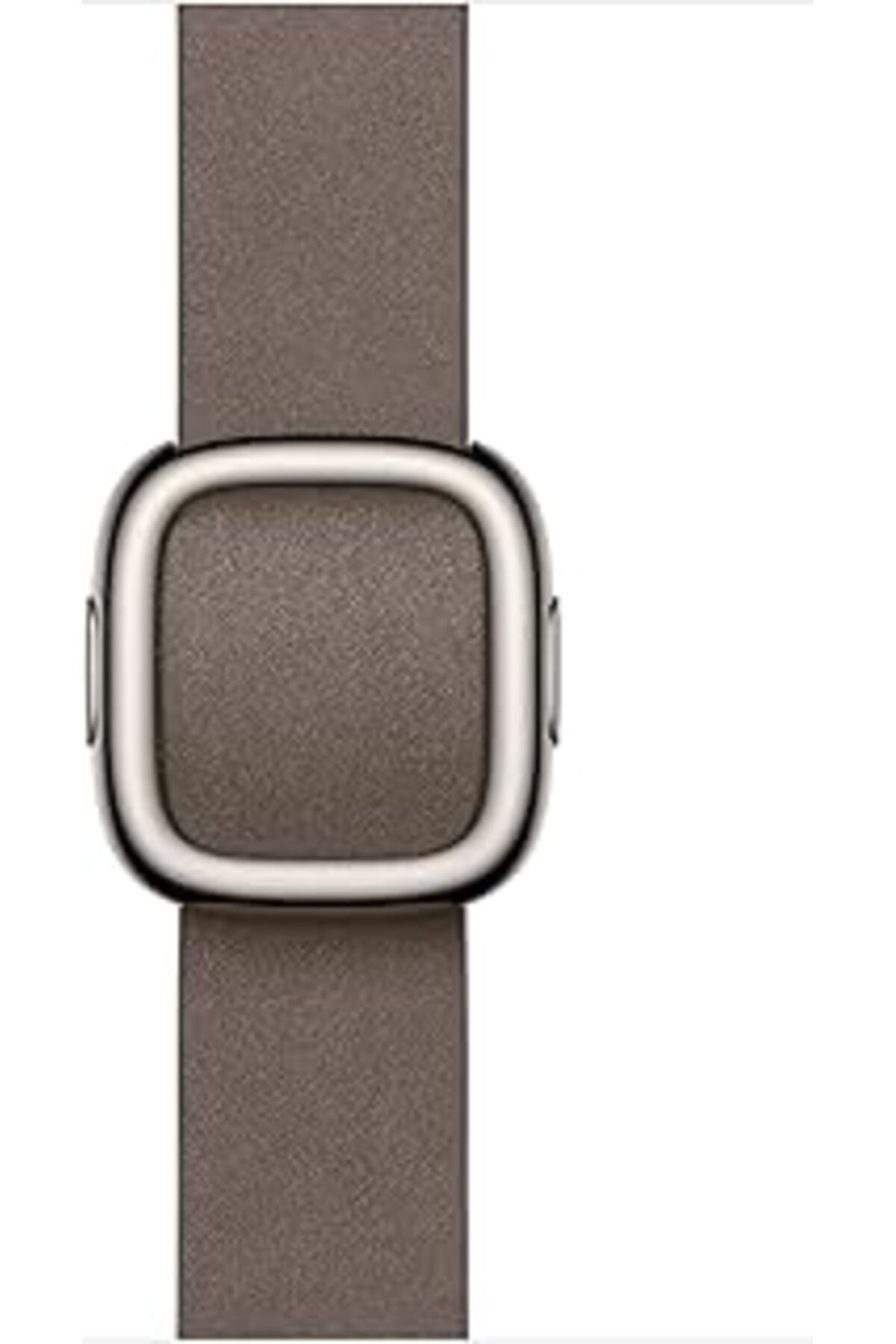 ShopZum Watch Band - Modern Tokalı Kayış - 42 Mm - Koyu Boz Kahverengi - Büyük Boy