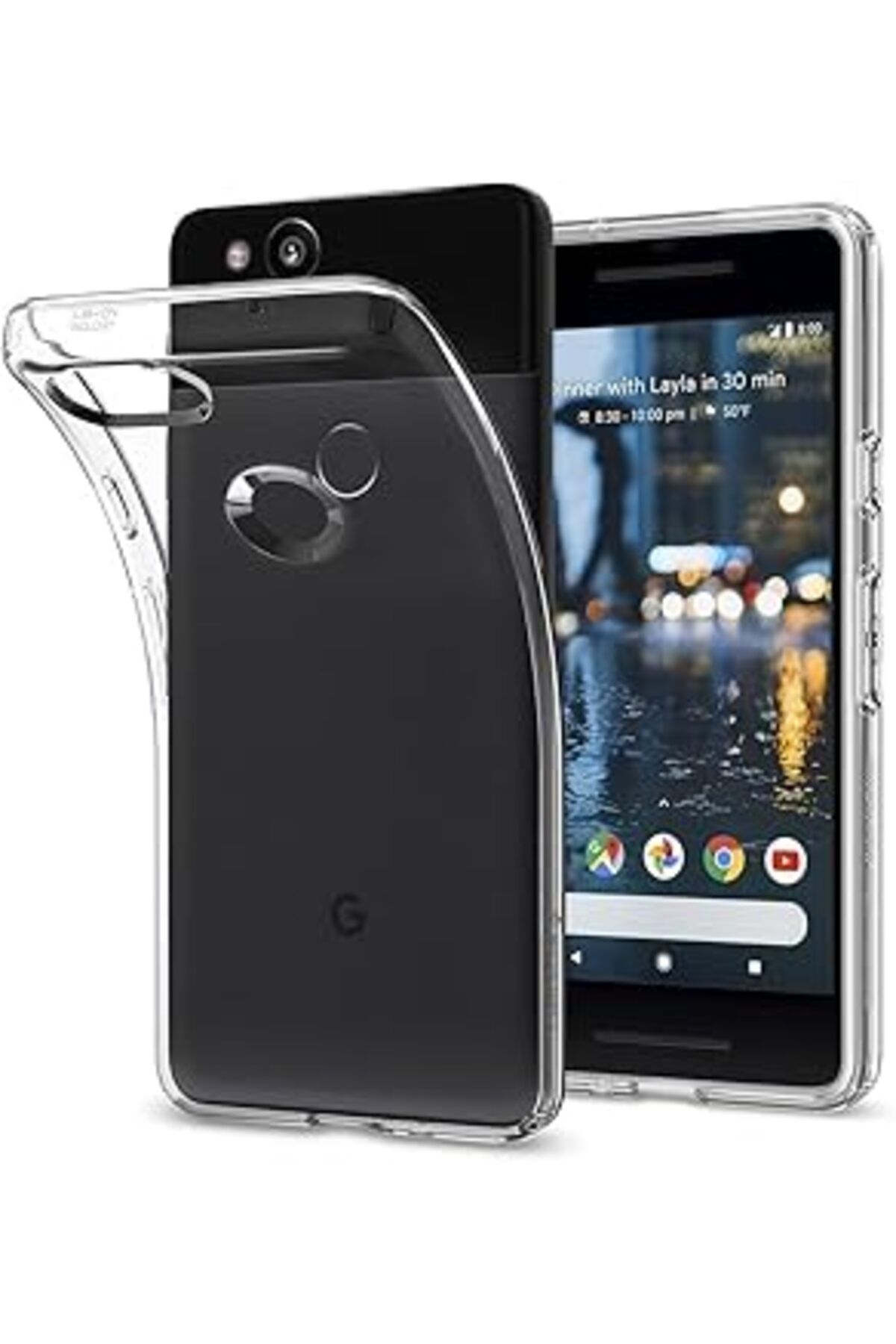 MAGNESİA Spigen Google Pixel 2 Kılıf Liquid Crystal Clear - F16Cs22272