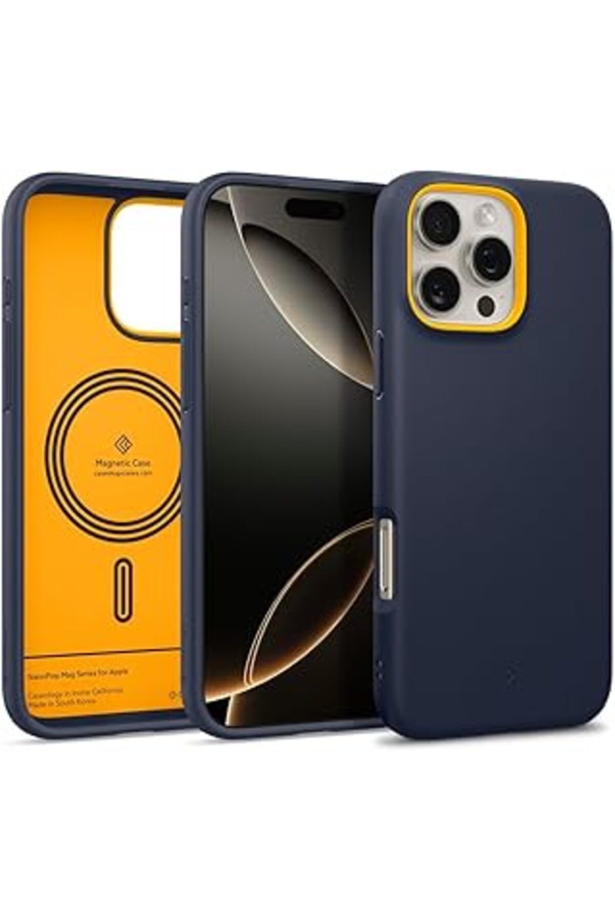 MAGNESİA Caseology Spigen Iphone 16 Pro Kılıf Nano Pop Mag Magsafe Özellikli Blueberry Navy - Acs08172