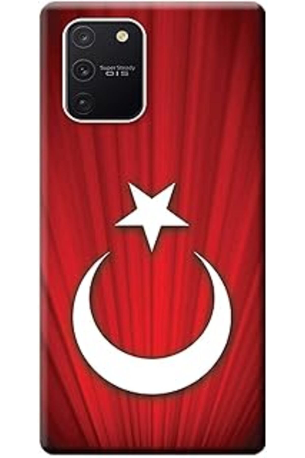 MAGNESİA Galaxy S10 Lite Kılıf Sm-G770F Baskılı Silikon Türk Bayrağı Tasarım Stk:382