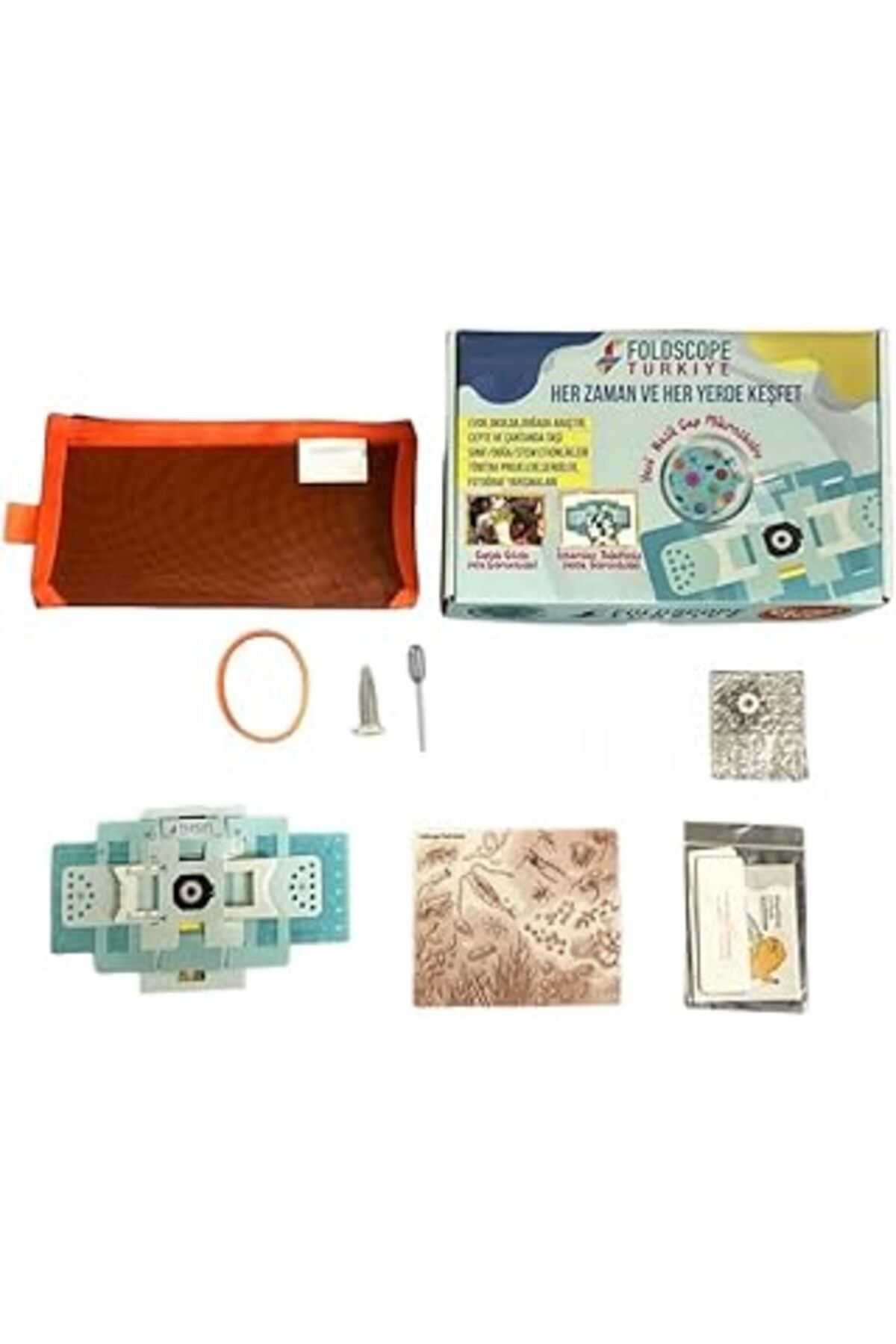 NZM TİCARET Foldscope Cep Mikroskobu Kaşif Seti