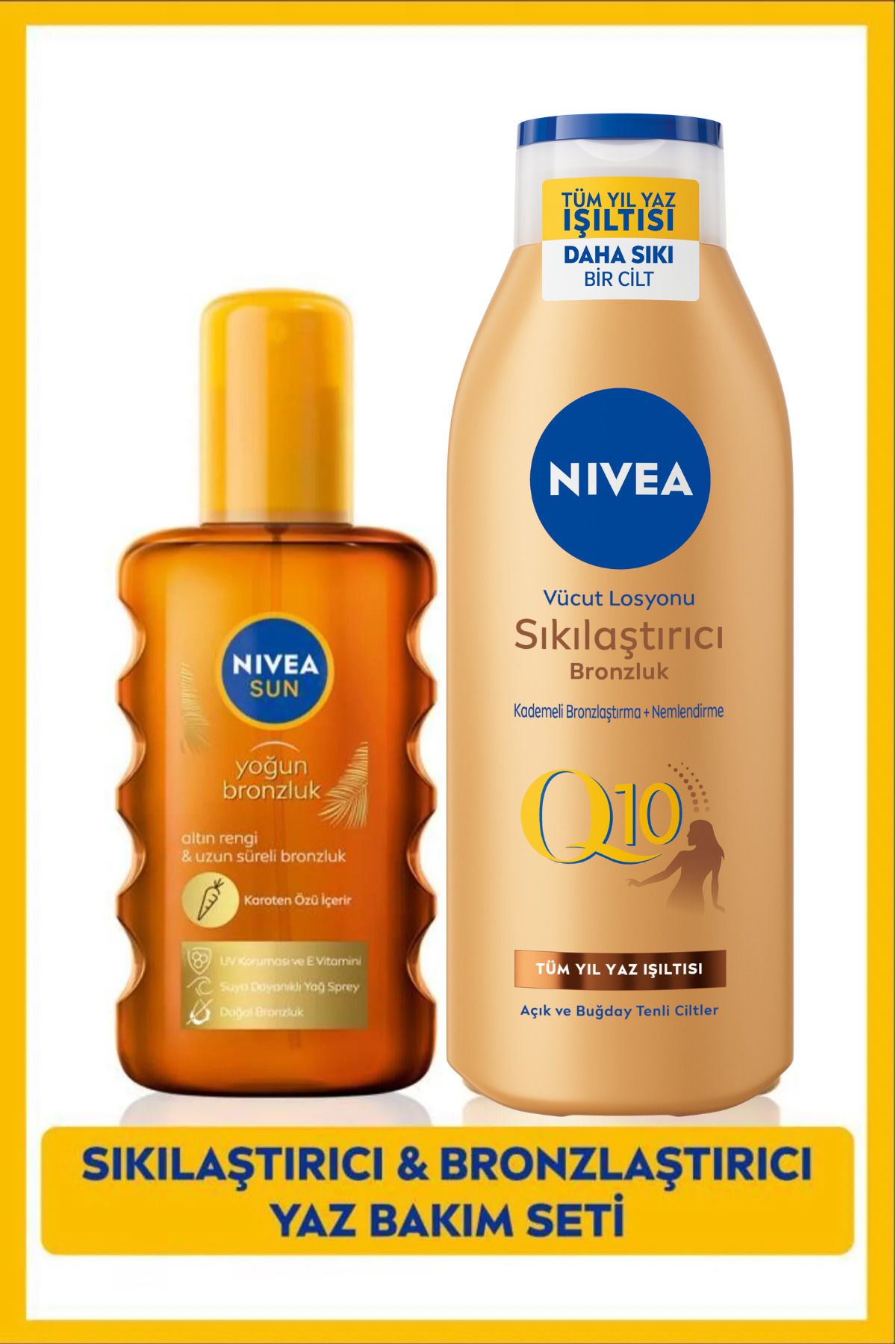 NIVEA Eşit Ve Hızlı -Kalıcı Bronzluk Sağlar Bronzlaştırıcı Güneş Spreyi 200ml S.GÜZLLİK