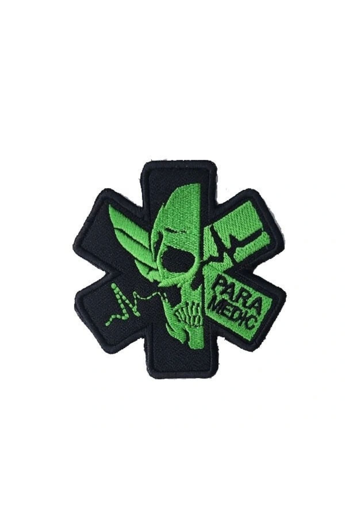 Astüm Askeri Malzeme TRAUMA SHOOTER PARAMEDIC PATCH -SADE YEŞİL PATCH