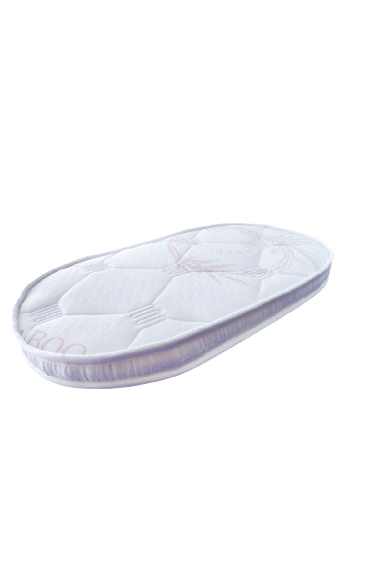 Bhouse Anne Yanı Oval Beşik Bambu Kumaş 50x90x12 Cm Sünger Yaysız Park Yatak fotoğrafı 2 (önizleme)