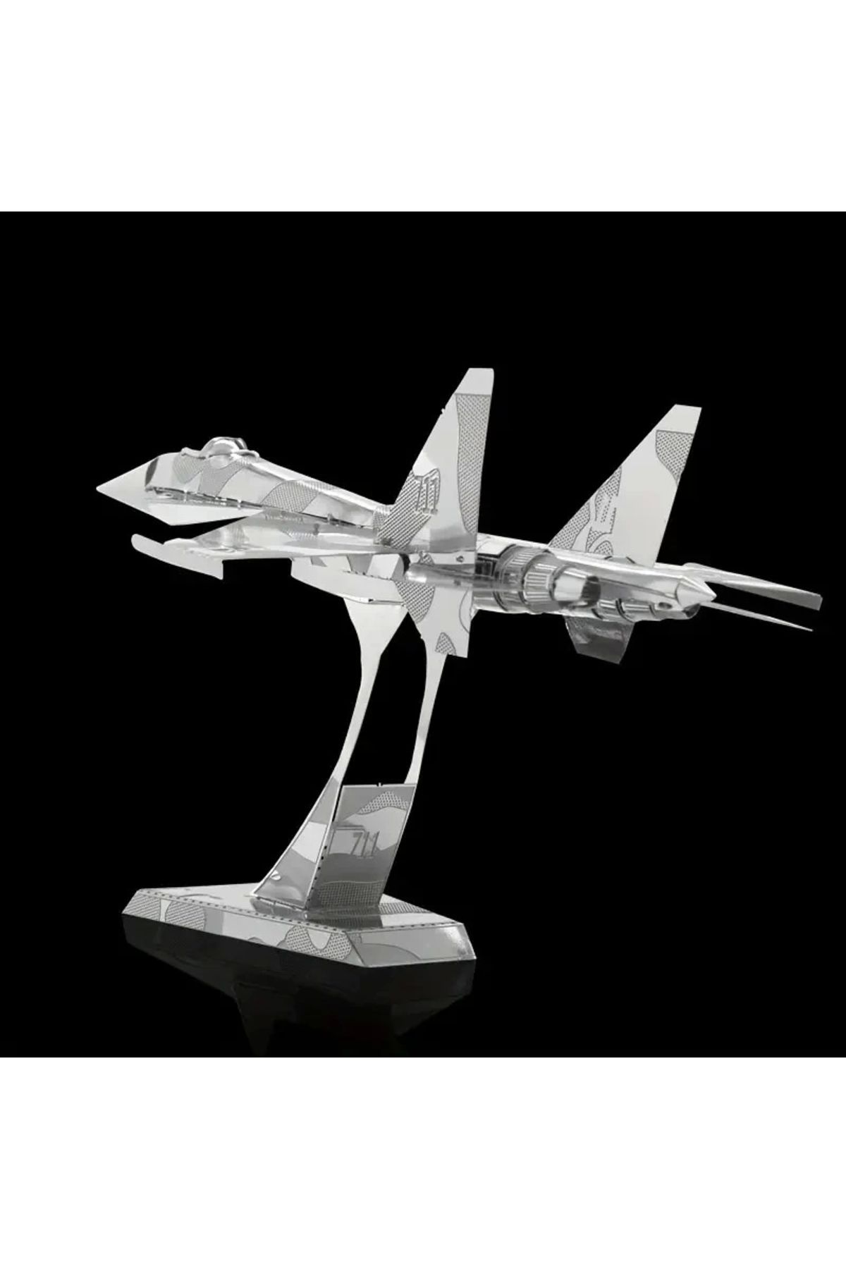 DIY 3d Metal Puzzle Bulmaca Rus Savaş Uçak Su-34 14 Yaş Üstü Heelik Model