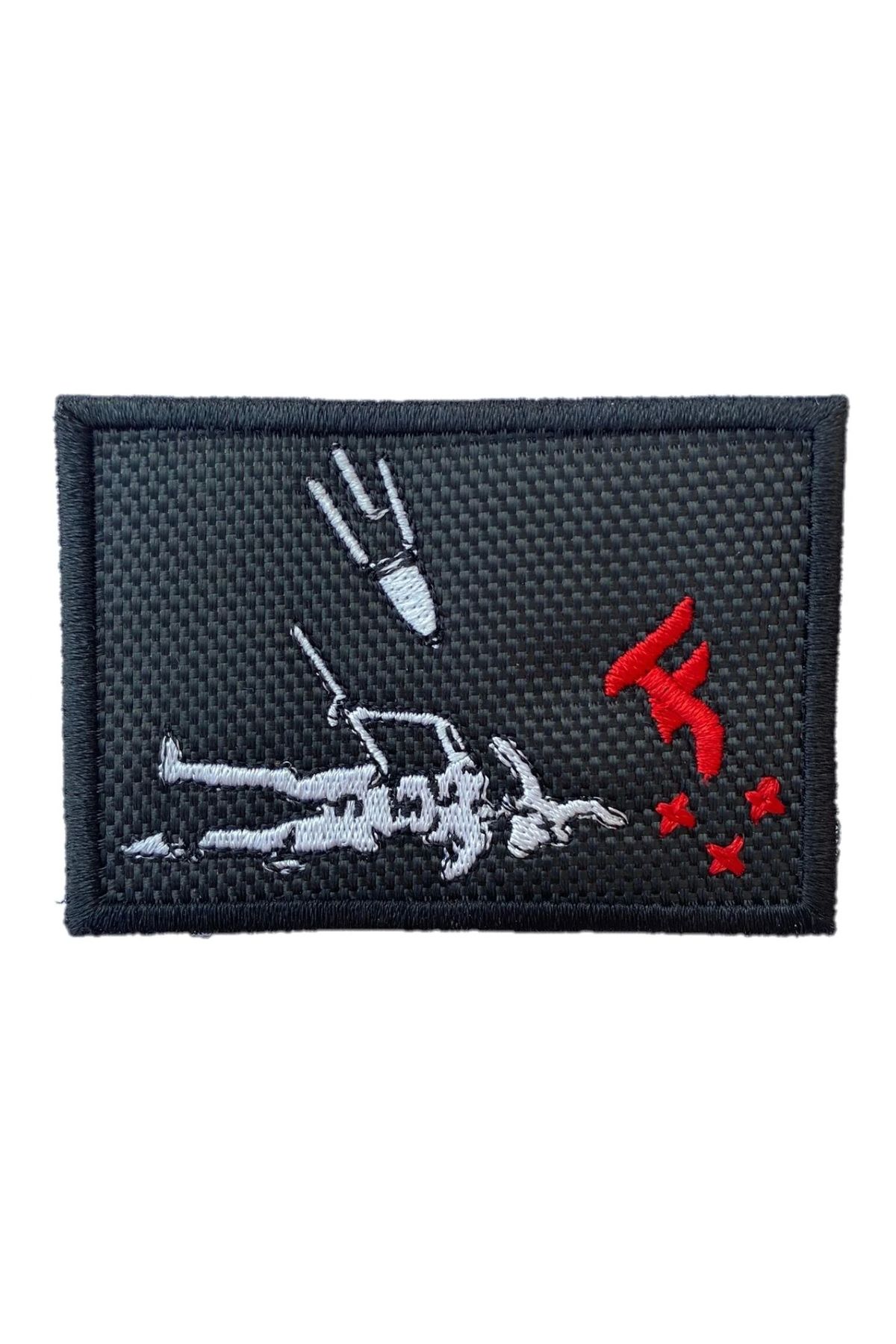 Astüm Askeri Malzeme BLACK BEARD KORSAN PATCH - SİYAH BEYAZ