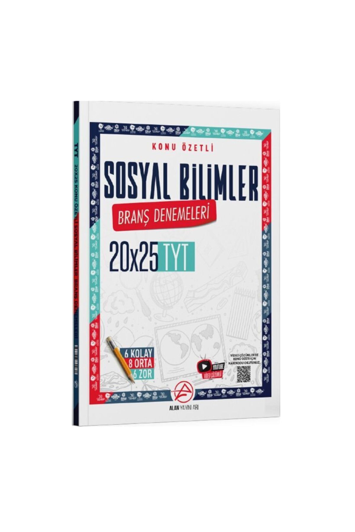 Bes Yayınları Alan Yaynları TYT Sosyal Bilimler  Konu Özetli 20 x 25 Branş Denemeleri