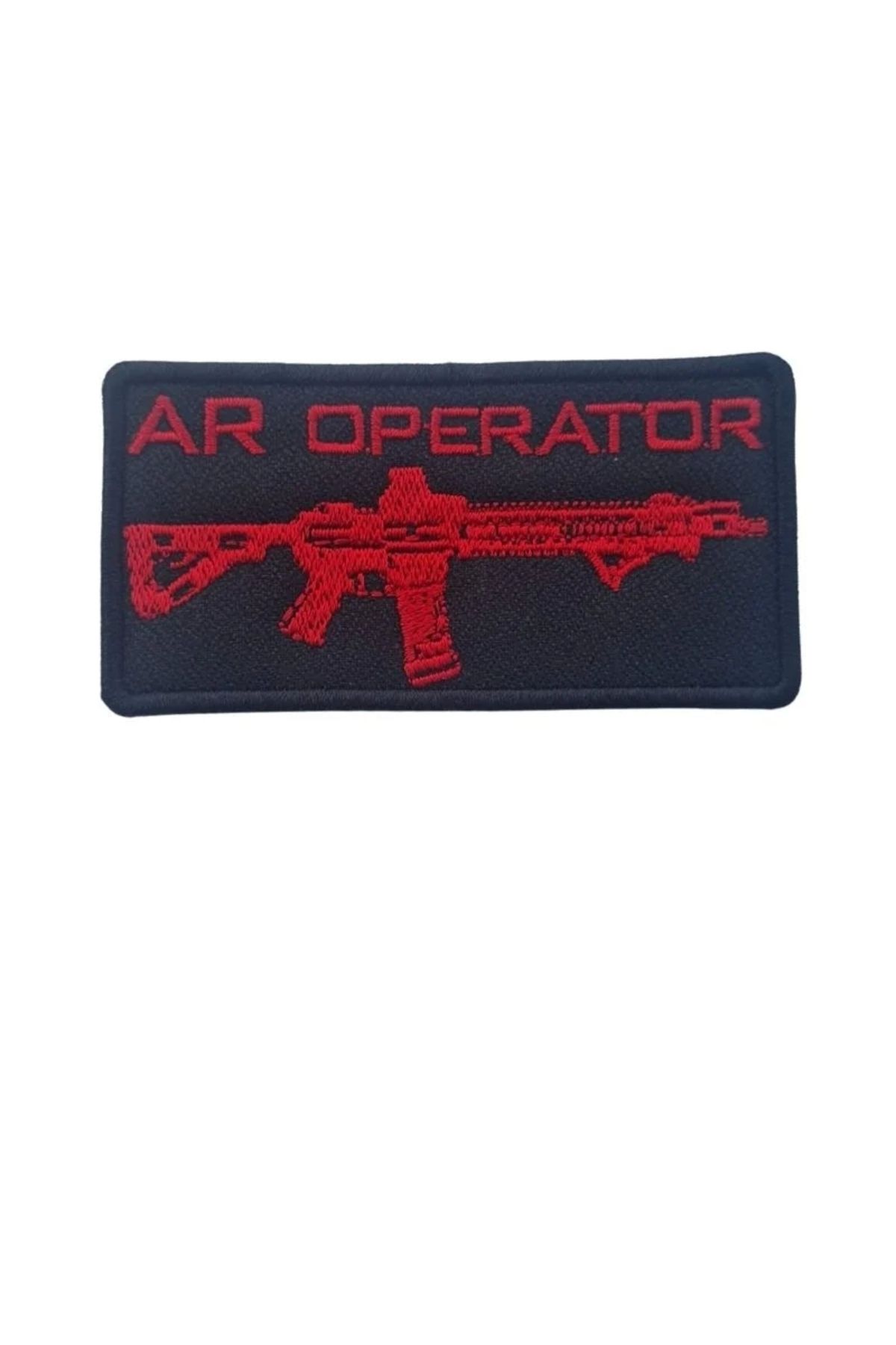 Astüm Askeri Malzeme AR OPERATOR TACTICAL PATCH -SİYAH-KIRMIZI