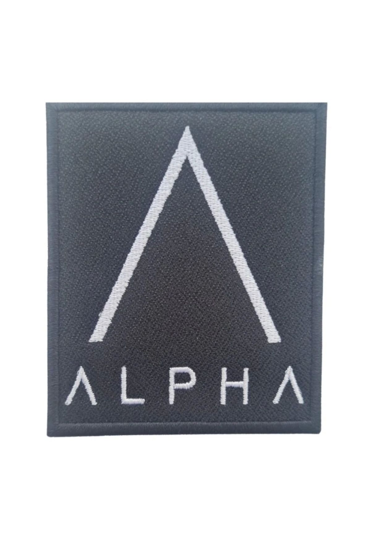 Astüm Askeri Malzeme ALPHA TEAM LOGO PATCH - SİYAH-BEYAZ