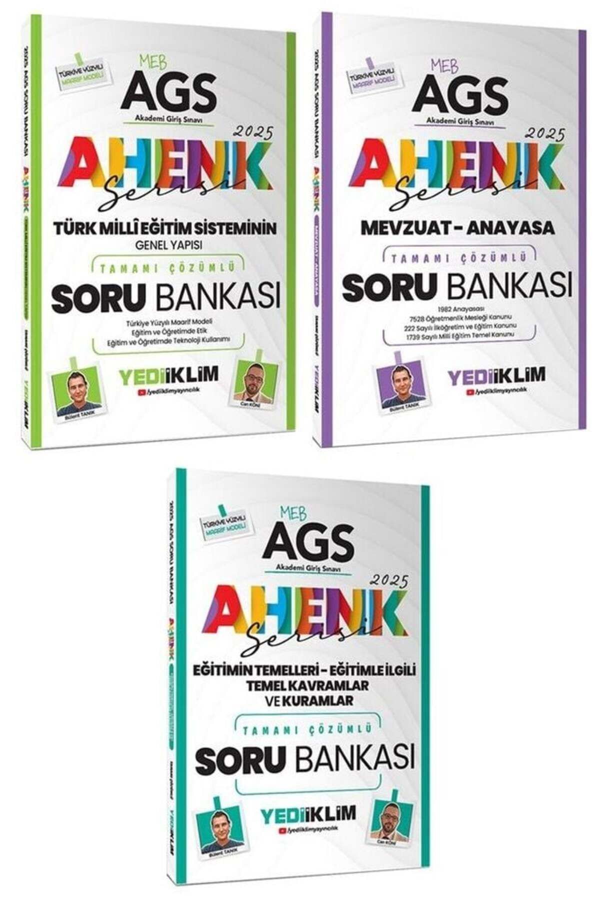 Parlayan Projeler Yediiklim 2025 MEB-AGS Eğitimin Temelleri + Türk Milli Eğitim Sistemi + Mevzuat-Anayasa Soru Bankas