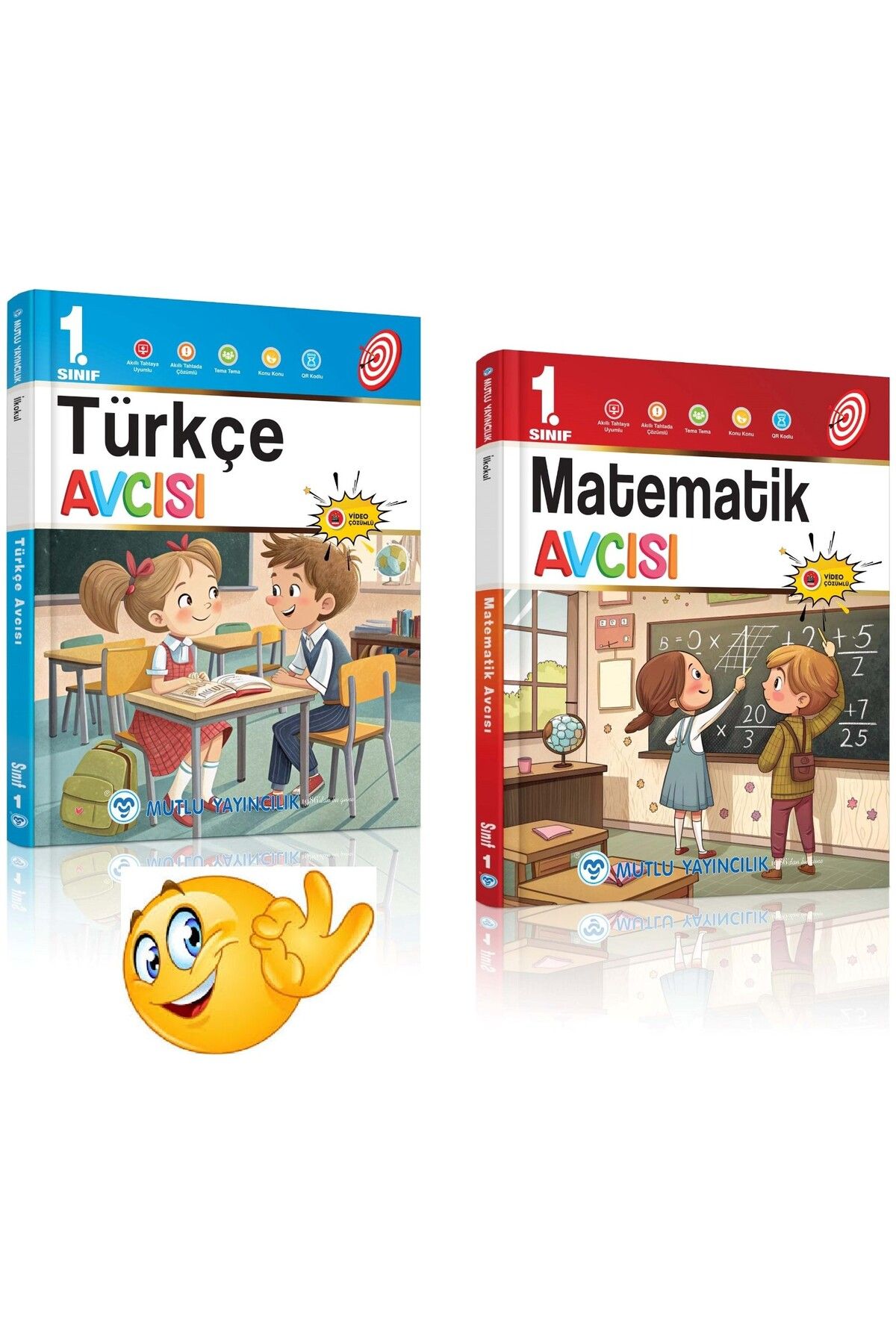 Mutlu Yayıncılık 1.Sınıf Matematik - Türkçe 2 Li Set Mutlu Yayınları